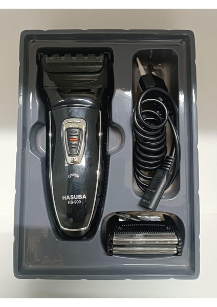 HS-900 Şarjlı Sakal Tıraş Makinesi Çift Bıçak Yedek Bıçaklı Favori Kesme Bıçaklı