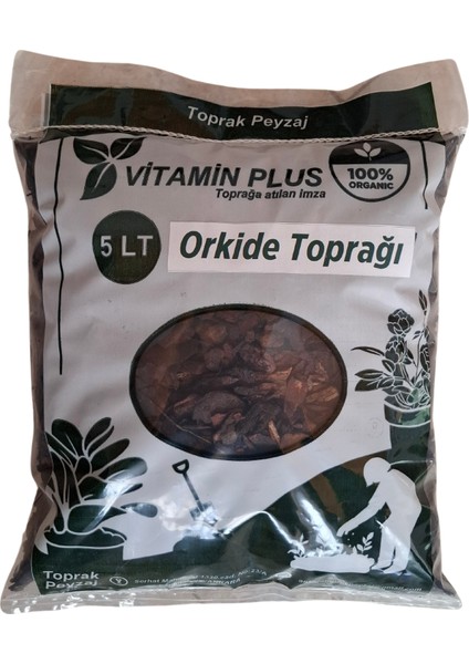 Vitamin Plus Orkide Toprağı 5 Lt Orkide Yetiştirme Toprağı