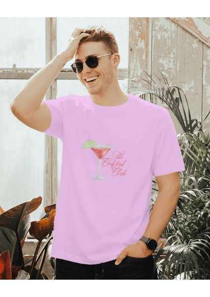 The Coctail Club Tasarım Relaxed Fit Erkek Önü Baskılı Tişört