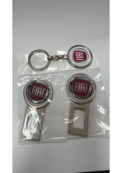 Fiat Emniyet Kemeri Ikaz Susturucu Metal Toka 1 Çift ve Anahtarlık 1 Adet fiyatları