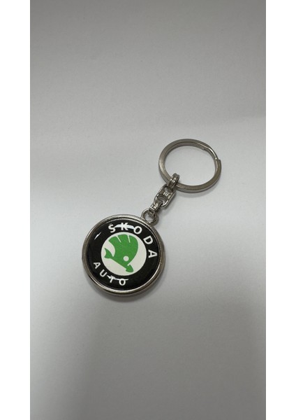Skoda Logolu Metal Anahtarlık Çift Yönlü (1 Adet) fiyatları
