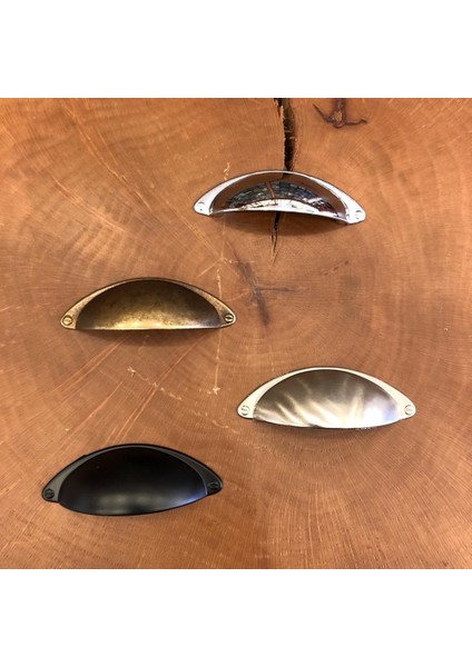 Çanak Kulp Çekmece Kapak Kulpu (2 Adet) Inox