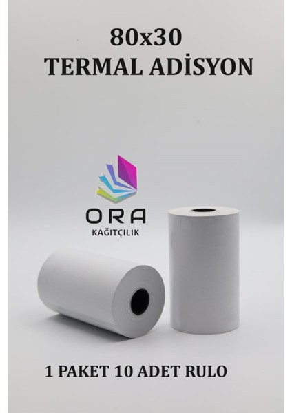 80X30 Termal Yazarkasa Adisyon Rulosu