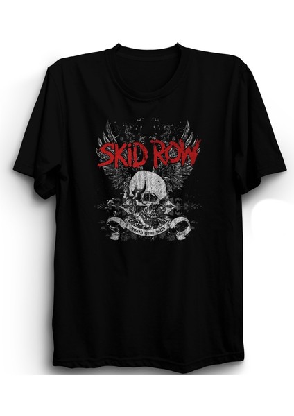 Skid Row, Youth Gone Wild, Secret Wings Rock Metal Müzik Grubu %100 Pamuk Tişört