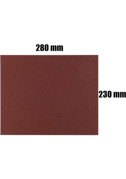 Su Zımparası Yumuşak Kağıt Sulu Kuru 23X28 cm 10 ADET-120 Kum