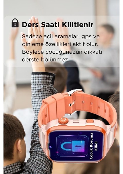 Y65 Akıllı Çocuk Saati Sim Kartlı Gps Konum Görüntülü Konuşma Dinleme Özellikli Çocuk Saati