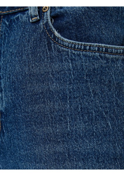 Yüksek Bel Kot Pantolon Rahat Kesim Hafif Dar Paça - Mom Slim Jeans modelleri