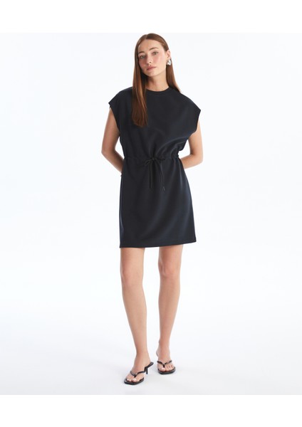 Modena - Modal Kumaş Örme Elbise - Antrasit