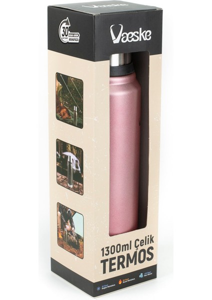 Tekno Trust 1,3 L Çelik Termos 1300 ml Pembe Çelik indirimleri