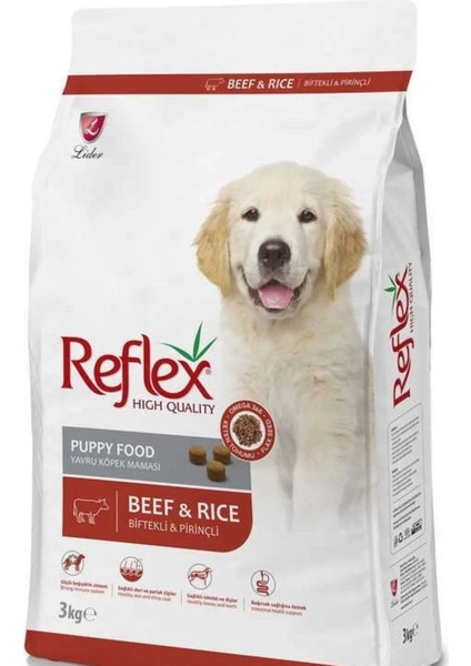Biftekli ve Pirinçli Yavru Köpek Maması 3 kg