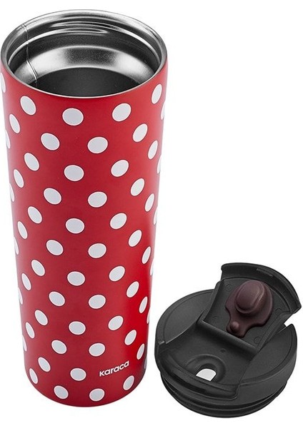 Tekno Trust 450-550 ml Puantiyeli Termos Kırmızı Çelik fiyatları