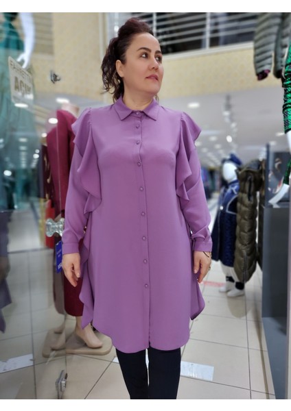 7500 Fırfır Detaylı Gömlek Tunik