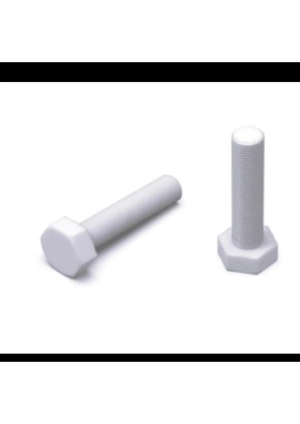 M6X40 Altıköşe Başlı Plastik Civata (10 Adet)