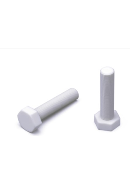 M6X40 Altıköşe Başlı Plastik Civata (10 Adet)