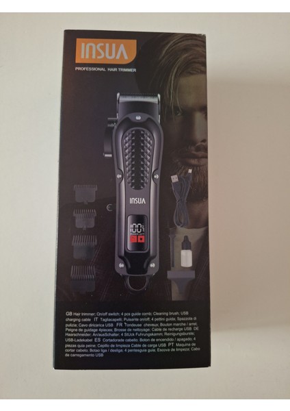 HK-750 Saç Sakal Tıraş Makinesi Şarjlı LCD Ekran fırsatları