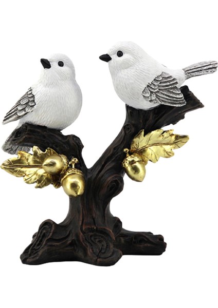 Kuş Heykelcik Kuş Heykeli Dekoratif Minyatür Kuş Figürü Kuş Süsleme 2 Için (Yurt Dışından)