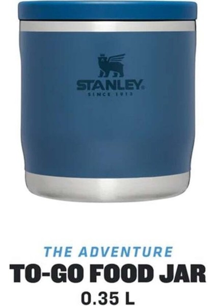 Yemek Adventure To-Go Vakumlu Paslanmaz Çelik Yemek Termosu 0,35 Lt Paslanmaz Çelik 6 Saat Mavi 0,3