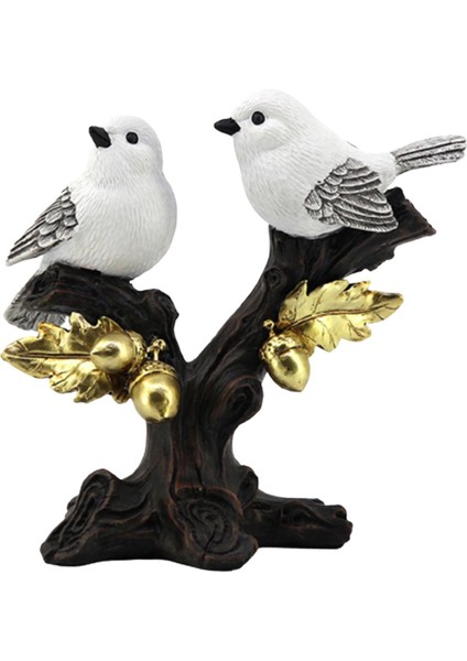Kuş Heykelcik Kuş Heykeli Dekoratif Minyatür Kuş Figürü Kuş Süsleme 2 Için (Yurt Dışından) modelleri