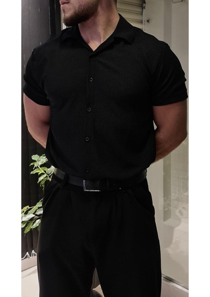 Bürümcük Kumaştan Kısa Kollu Yazlık Gömlek fiyatları