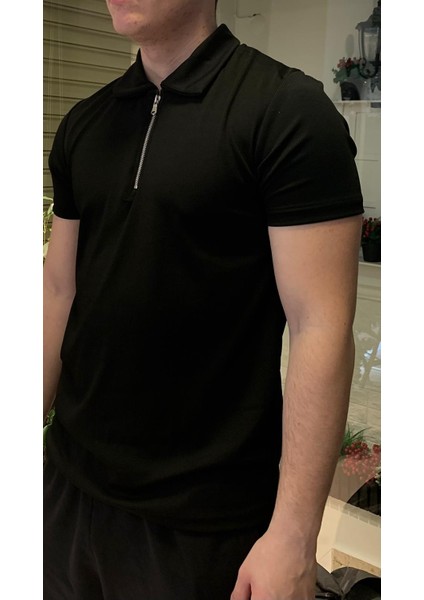 Yarım Fermuarlı Polo Yaka T-Shirt fiyatları