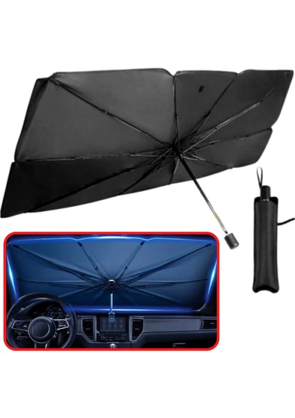 Güneşlik Ön Cam Katlanabilir Şemsiye Tip 130X75