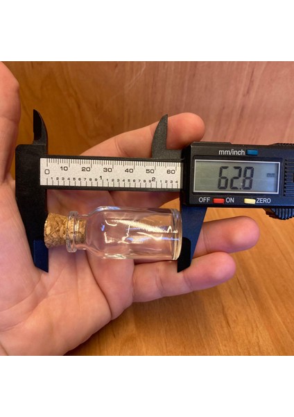 10 ml Mantar Tıpalı Cam Şişe - Tıpalı Cam Şişe 10 cc x 10 Adet