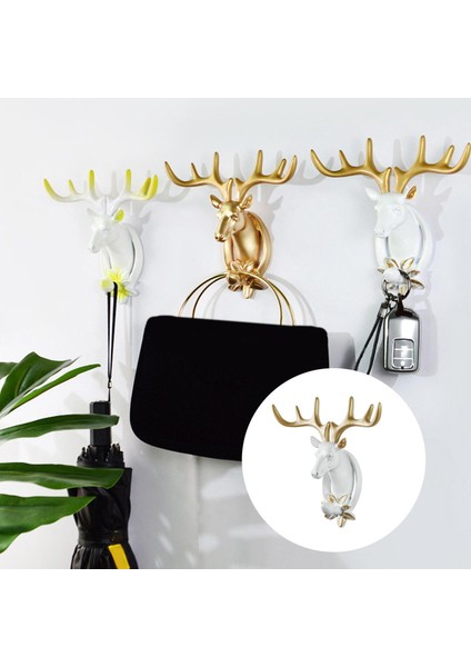 Kafası Asılı Ren Ği Kafası Raf Koleksiyonu 3D Elk Askı Çiçekler (Yurt Dışından) fırsatları