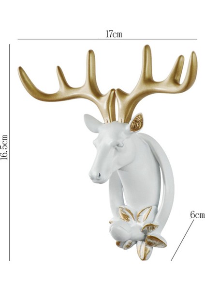 Kafası Asılı Ren Ği Kafası Raf Koleksiyonu 3D Elk Askı Çiçekler (Yurt Dışından) indirimleri