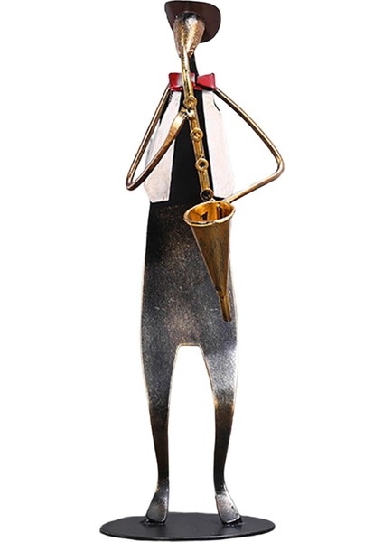 Müzik Heykeli Retro Müzik Sanatçısı Heykelcik Saksafon Çalar (Yurt Dışından) indirimleri
