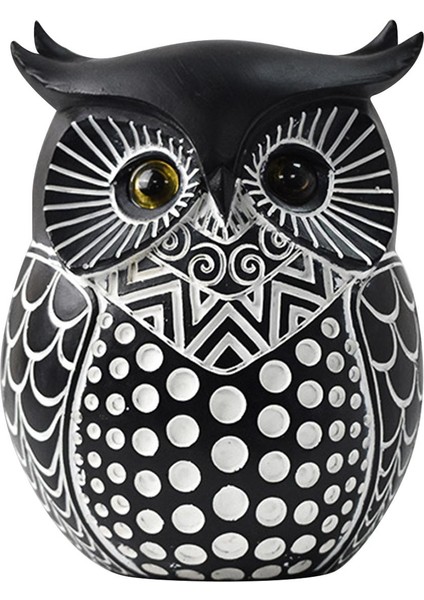 Baykuş Heykeli Ev Dekor Baykuş Süslemeleri Ev Için Raf Üstü (Yurt Dışından)