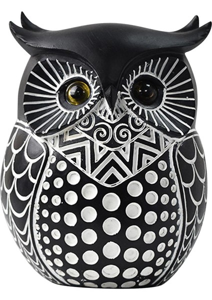 Baykuş Heykeli Ev Dekor Baykuş Süslemeleri Ev Için Raf Üstü (Yurt Dışından) modelleri