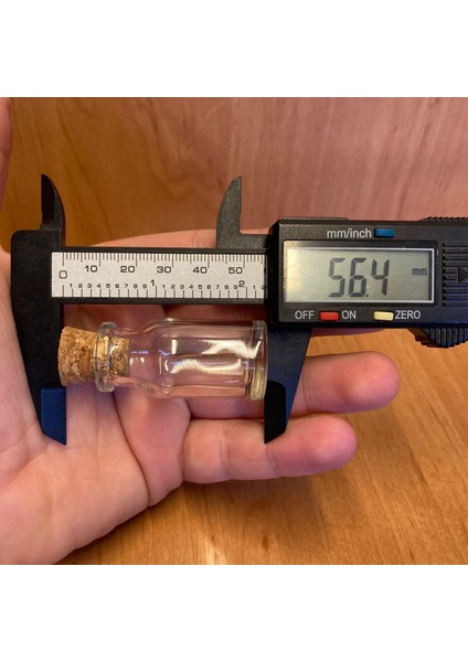 8 ml Mantar Tıpalı Cam Şişe - Tıpalı Cam Şişe 8 cc x 10 Adet
