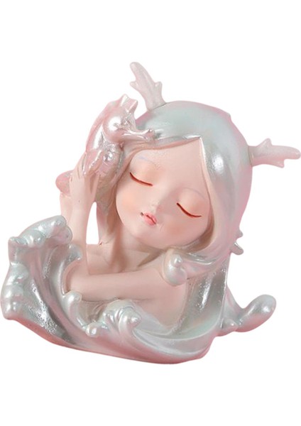 ve Kız Heykelcik Kek Topper Minyatür A (Yurt Dışından)