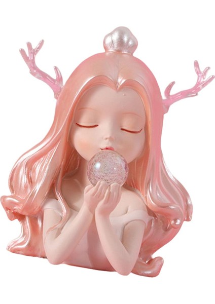 ve Kız Heykelcik Kek Topper Minyatür D (Yurt Dışından)