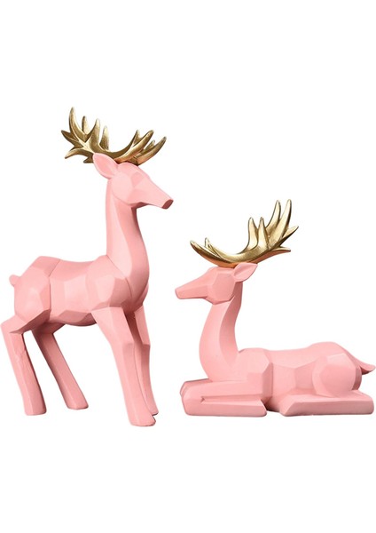 2 Heykeli Reçine Modern Komodinleri Koridor (Yurt Dışından)