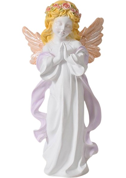 Iz Reçine Heykel Figürleri Dekorları Şekil Dua 14.5X11.3X30CM (Yurt Dışından)