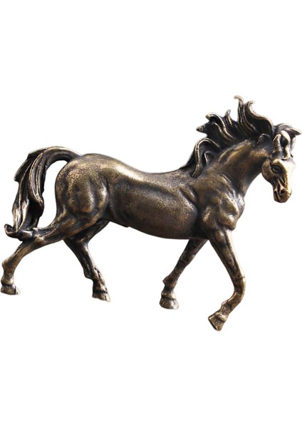 At Heykelleri Heykeli Dekoratif Çiftlik Evi I Metal Figürler Sağa Dön (Yurt Dışından)