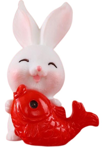 Çin Yılı Tavşan Heykeli Heykelcik Reçine Heykel Için 2.6 cm x 3.8 cm (Yurt Dışından) fiyatları