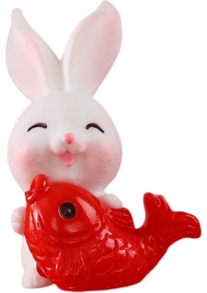 Çin Yılı Tavşan Heykeli Heykelcik Reçine Heykel Için 2.6 cm x 3.8 cm (Yurt Dışından) indirimleri