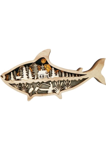 I Ahşap Dekor Figürler Asılı Dıy Raf Ev Dekorasyonu I (Yurt Dışından) fırsatları