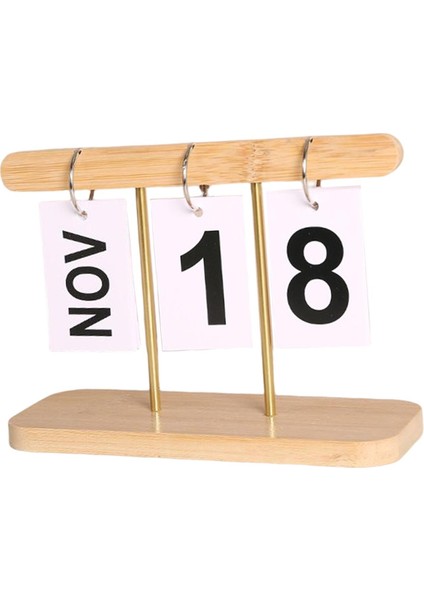 Takvim Dekoratif Flip Takvim Sürekli Takvim Ev Dekorasyonu Ahşap (Yurt Dışından) fırsatları