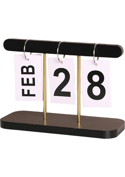 Takvim Dekoratif Flip Takvim Perpetual Calendar Ev Dekorasyonu (Yurt Dışından)