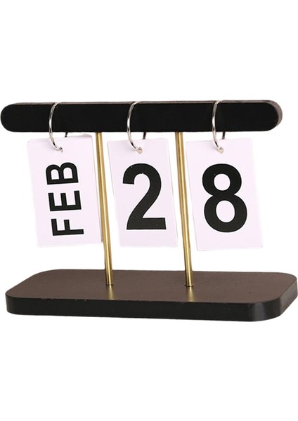 Takvim Dekoratif Flip Takvim Perpetual Calendar Ev Dekorasyonu (Yurt Dışından)