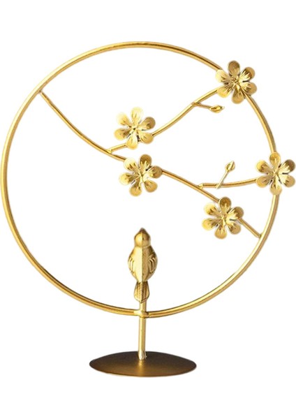 Şeftali Çiçeği Kuş Için Metal Heykeli Heykelcik Üstü Çiçek Heykel (Yurt Dışından) fiyatları