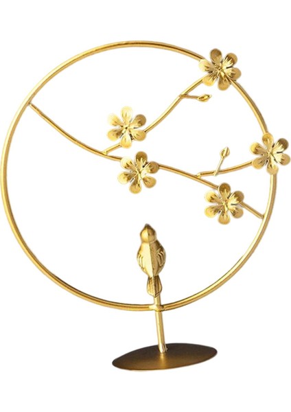 Şeftali Çiçeği Kuş Için Metal Heykeli Heykelcik Üstü Çiçek Heykel (Yurt Dışından) fırsatları