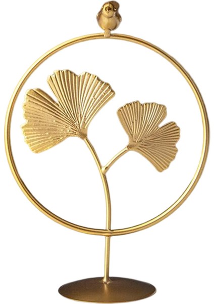 Metal Heykeli Heykelcik Üstü Çiçek Heykel Ginkgo Biloba Kuşu Için (Yurt Dışından)