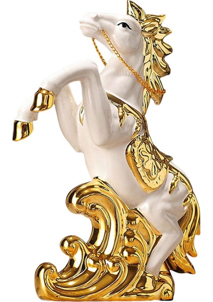 Raf Dekorasyon Hediyesi Için Modern At Heykeli Dekoratif At Heykelcik (Yurt Dışından)