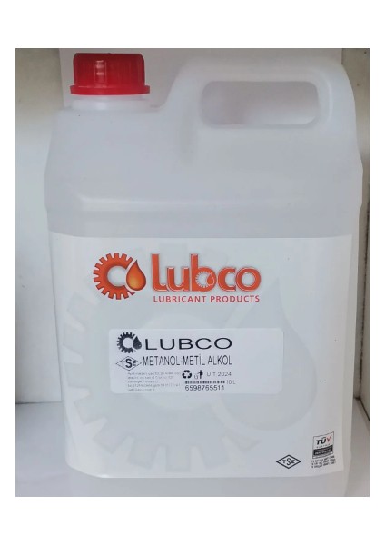 Lubco Metanoll  (Deri Kimyasalı)Methanoll Mettil Alkoll Saf 10 Litre