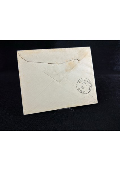 1885 Alman Imparatorluğu Dönemi Deutsches Reich 10 Pfennig Kuruş Pullu Zarf