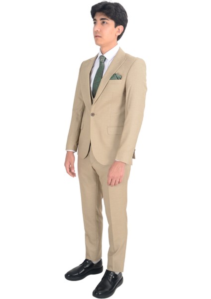 Cengiz Inler Slim Fit Yelekli Erkek Takım Elbise fırsatları